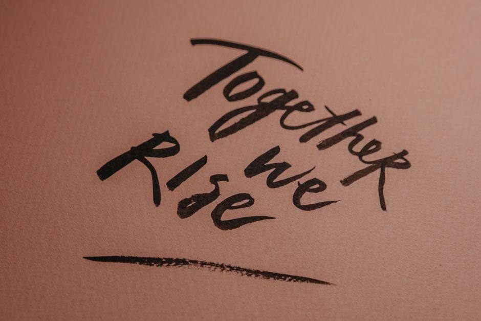 Script lettering — hand-drawn